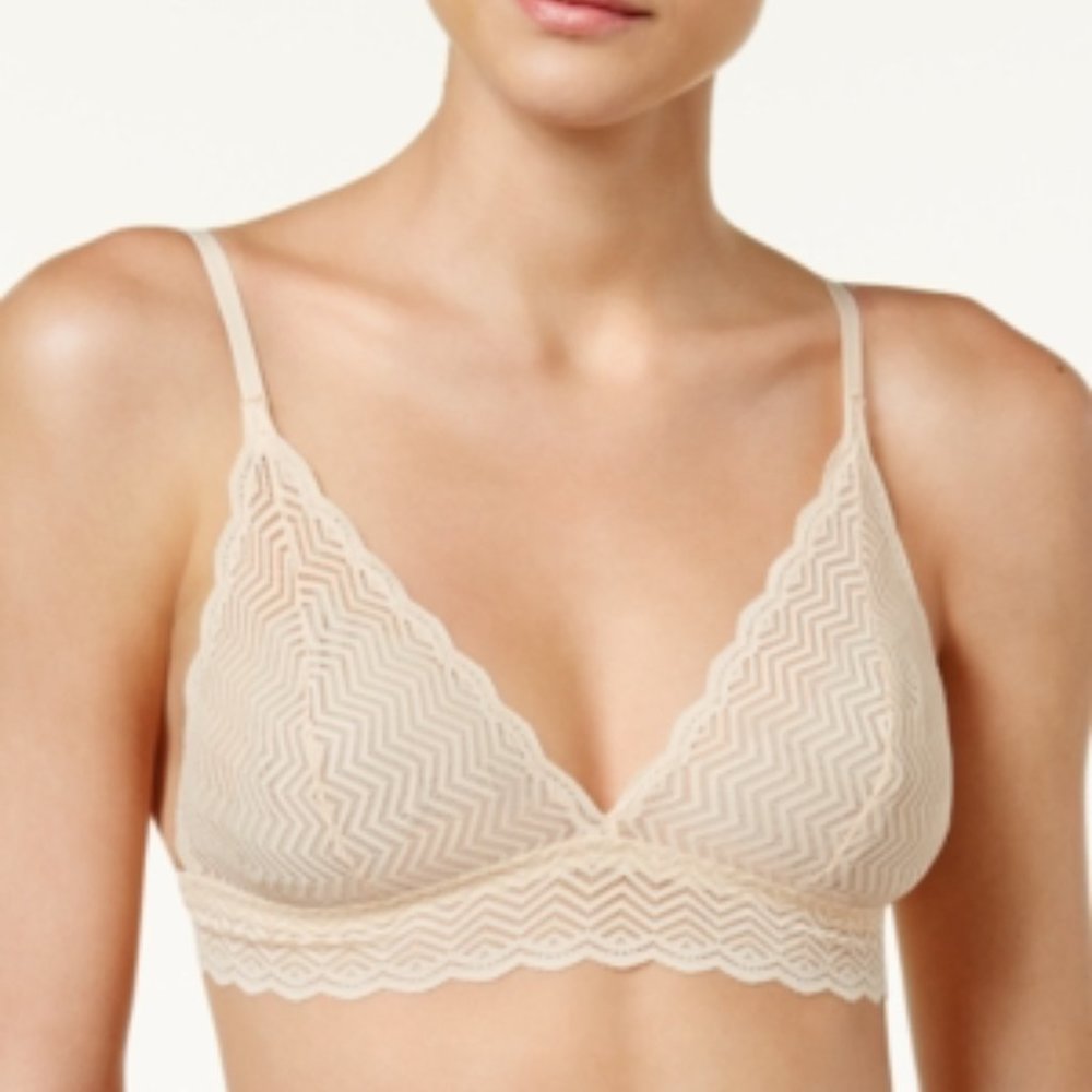 Cosabella Treats Geometric-Lace Bra -M Nude Italy
